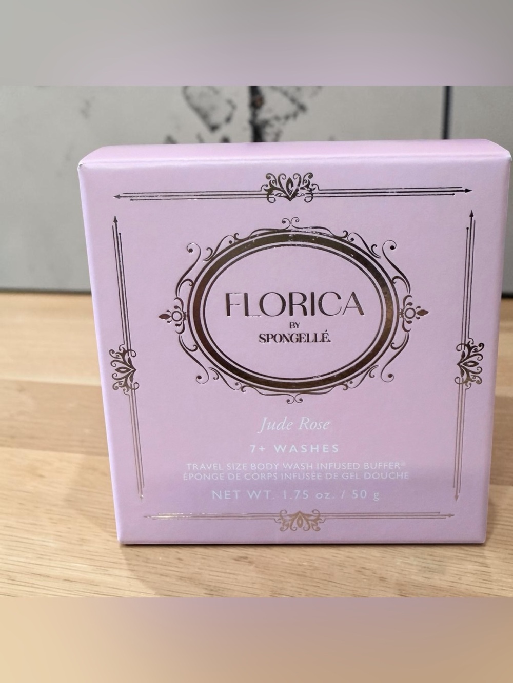 Spongelle Jude Rose Body Buffer Florica Wash Infused Buffer Travel Size NIB